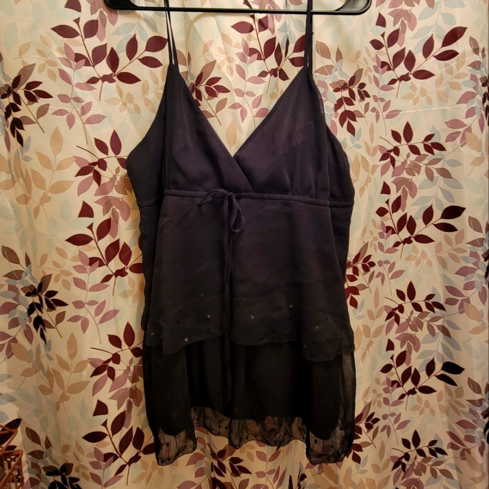 Spaghetti string dress top